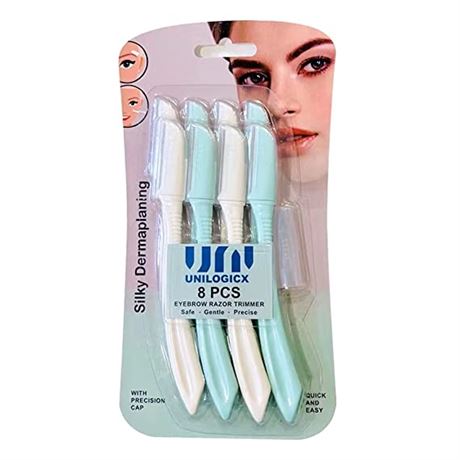 UNILOGICX Sweden Blade Eyebrow Razor for Women, 8 pieces