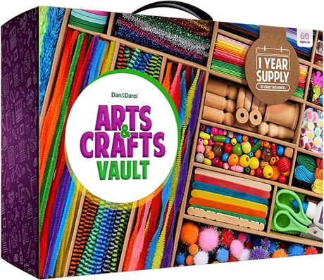 Dan&Darci Arts and Crafts Vault - 1000+ Piece Craft Supplies