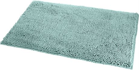 Amazon Basics Non-Slip Microfiber Shag Bathroom Rug Mat, 21" x 34"