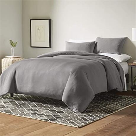 ED Ellen DeGeneres Dream Duvet Cover, King, Charcoal