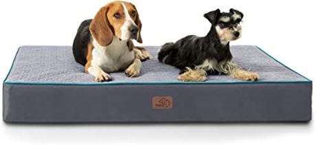 Bedsure 2-Layer Memory Foam Pet Mattess with Cover