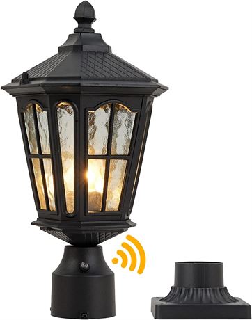 GYDZ Post Light Outdoor with 3-Inch Pier Mount Base