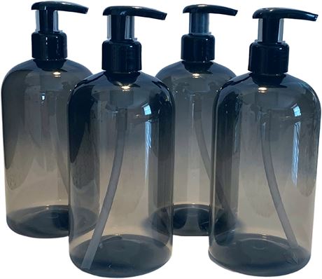 Bottiful Home-16 oz Empty PET Plastic Refillable Bottles-Set of 4