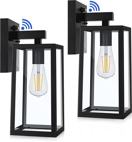 Dusk to Dawn Outdoor Wall Lantern - 2 Pack