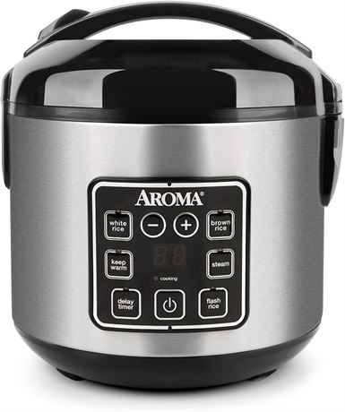 Aroma 8-Cup Programmable Rice & Grain Cooker