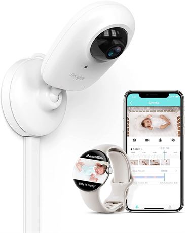 Simyke Smart Video Baby Monitor (Phone and Smart Watch Video)