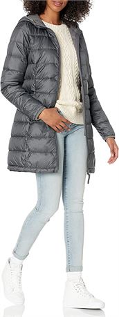 Amazon Essentials Women's Lightweight Water-Resistant Hooded Puffer Coat, XXL