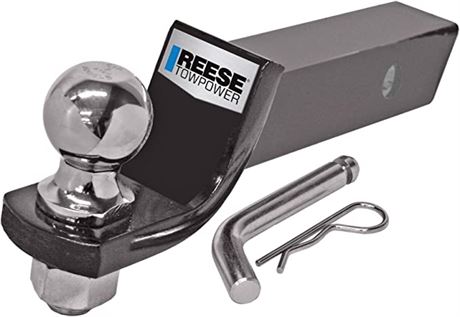 Reese 21536 Drawbar 2-Inch Square and Ballmount Towing Starter Kit, Black