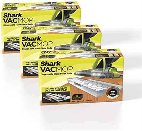 Shark VMP30 VACMOP Disposable Hard Floor Pad Refills (10 Count/Pack of 3)