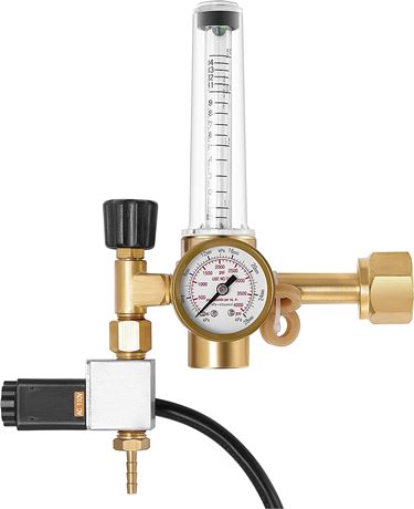 VIVOSUN Hydroponics CO2 Regulator Emitter System w/ Solenoid Valve Flowmeter