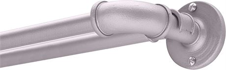 Sun Zero SN47077 Bronn Industrial Pipe Blackout Wrap Around Double Curtain Rod