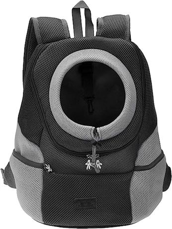 Mogoko Airline Approved Cat/Dog Backpack, XL, Black/Gray