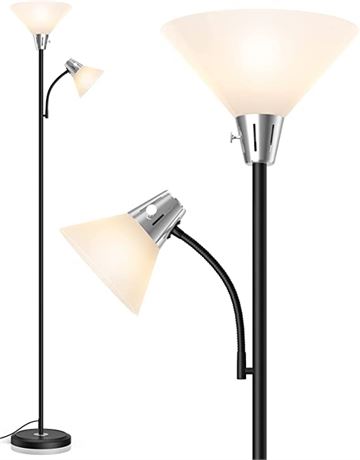 LEPOWER Mother Daughter Floor Lamp - Black