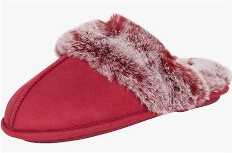 Jessica Simpson Women's Comfy Faux Fur House Slipper