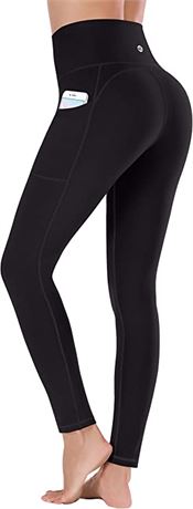 Ewedoos Women's Yoga Pants with Pockets - Black - XL