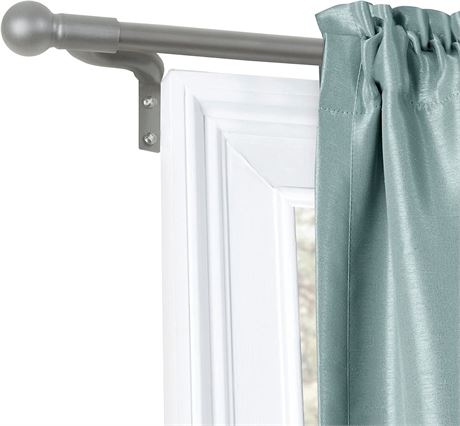 MAYTEX Easy Install Window Curtain Rod (18"-48") - Nickel