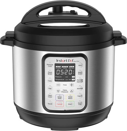 Instant Pot Duo Plus-Electric Pressure Cooker, Stainless Steel, 8 Qt