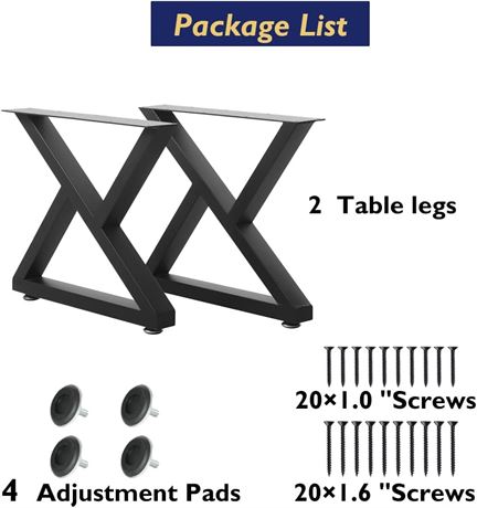 HEONITURE 16" High Coffee Table Legs