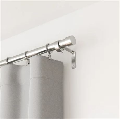 Adjustable 120" - 180" Curtain Rod - Silver