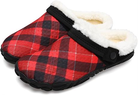 Besroad Cozy Memory Foam Slippers, Womens' 7.5, Mens' 6