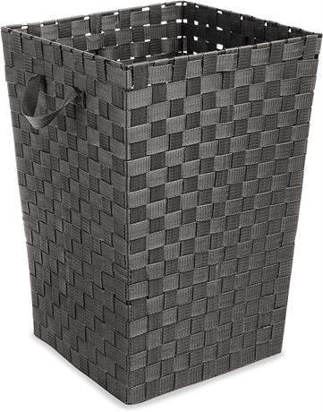 Whitmor Woven Strap Laundry Hamper Espresso 15x15x20