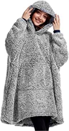 HORIMOTE HOME Cozy Sherpa Wearable Blanket Hoodie