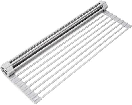 Surpahs Over The Sink Multipurpose Roll-Up Dish Drying Rack