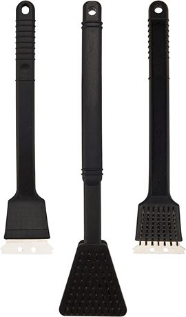 Farberware Barbecue Grill Brushes, Set of 3, Black