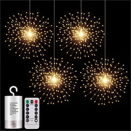 4 Pack Starburst Sphere Lights