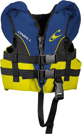 O'Neill Infant Superlite USCG Vest, Black/Blue/Yellow