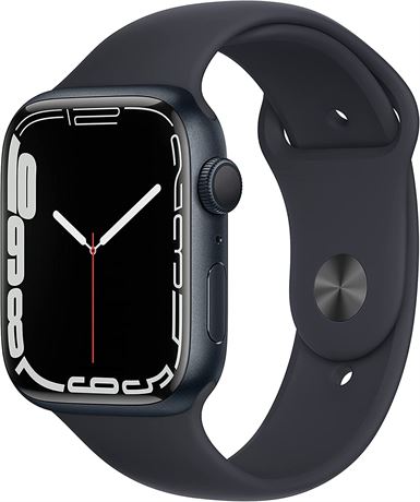 Apple Watch Series 7 (GPS, 45mm) Midnight Aluminum Case with Midnight Sport Band