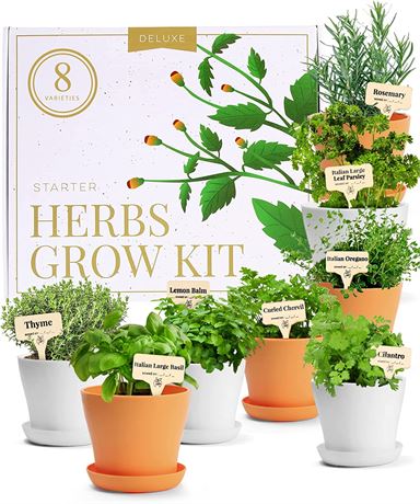 Deluxe Herb Garden Kit Unique Gardening Gifts Variety Culinary Herb Garden Kit