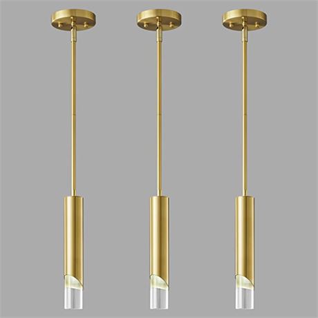 Modern Pendent Lights in Kitchen, Gold