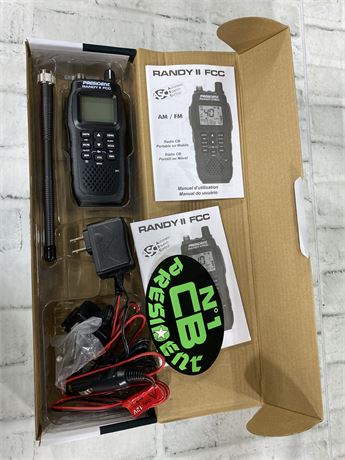 President Electronics Randy II FCC AM/FM Handheld CB Radio