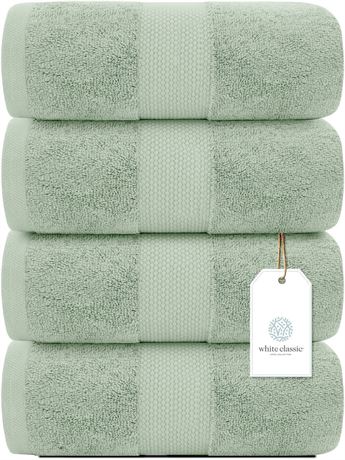 White Classic Luxury Bath Towels