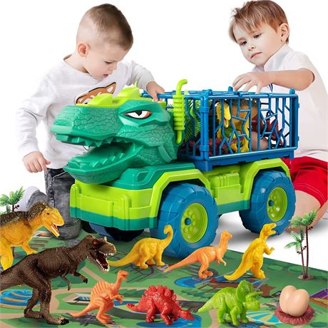 TEMI Dinosaur Truck Toys Tyrannosaurus Transport Car