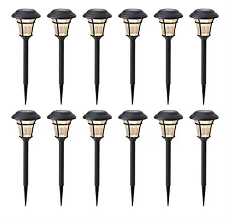 MAGGIFT 12 Pack Solar Pathway Lights