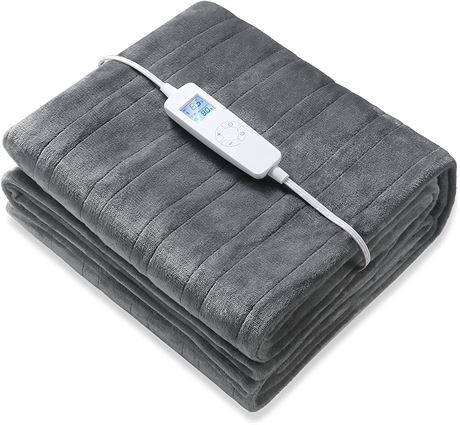 Electric Heated Throw Blanket Fast Heating & Machine Washable