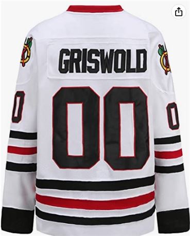 GHOSTWEAR Griswold #00 Hockey Jersey - Stitched Letters & Numbers, Official Movie Design