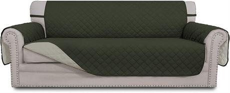 Easy-Going Reversible Couch Cover for Pets, Army Green