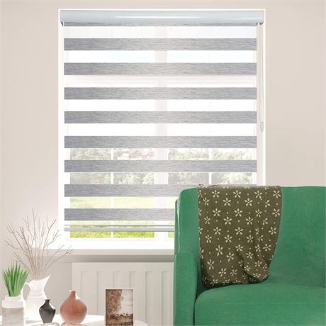 SHADESU Custom Size Zebra Shade Blinds for Window