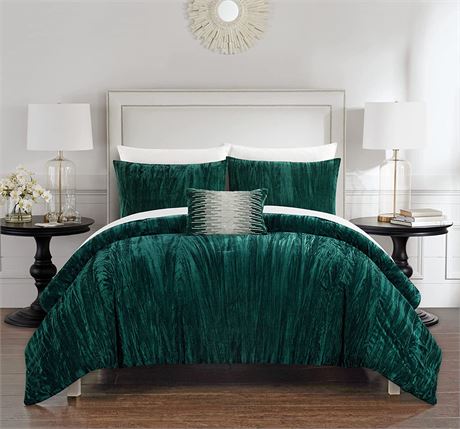 Chic Home Westmont 4 Piece Comforter Set - King - Green