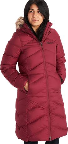 Marmot Women's Montreaux Full-Length Down Puffer Coat - Berry Wine - Medium