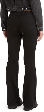 Women's Levi's 726 High-Rise Flare Jeans, Size: 24(US 00)Small, Black