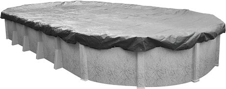 Winter Pool Cover for Oval Above Ground Swimming Pools, 15 x 30-ft