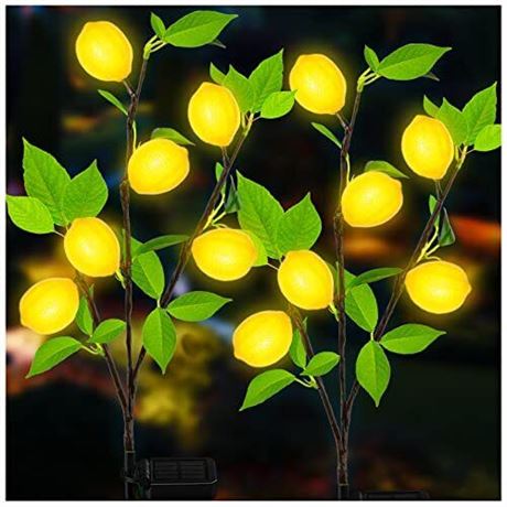 Solar Garden Lights - Lemon tree (Set of 2)