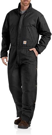 Carhartt mens Loose Fit Washed Duck Insulated Coverall, Large, Tall