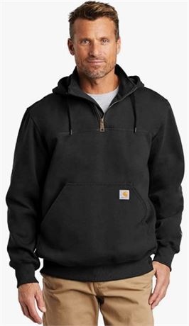 Carhartt Men's Rain Defender Loose Fit 1/4 Zip Sweatshirt, Sm