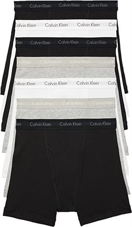 Calvin Klein Men's Underwear Cotton Classics 7-Pack Boxer Brief Large