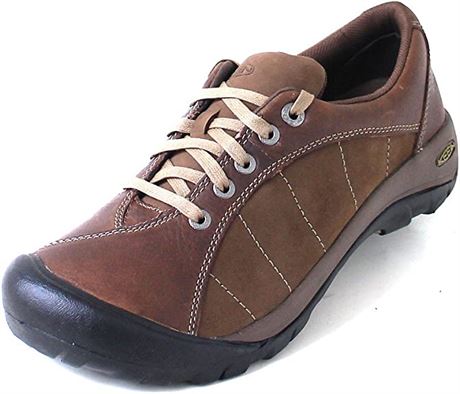 KEEN Women's Presidio Leather Low Height Oxford, Size 8.5, Dark Brown